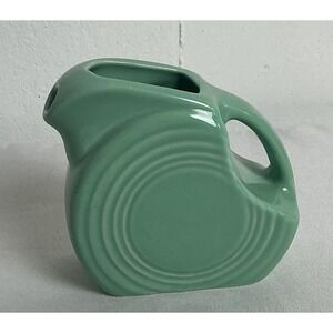 Fiesta Mini Disc Jug Pitcher Sea Mist Green First Quality 5 Oz Retired Color
